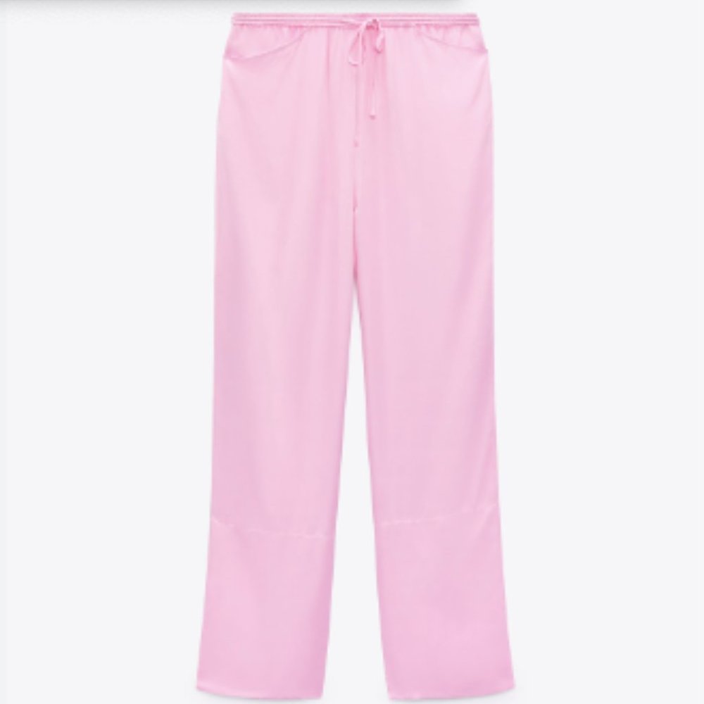 SATIN EFFECT PANTS Zara